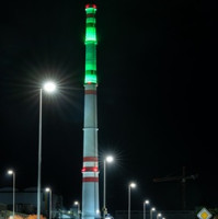 Škoda Auto pokračuje v oslavách 130 let rozsvícením komínu teplárny ŠKO-ENERGO 